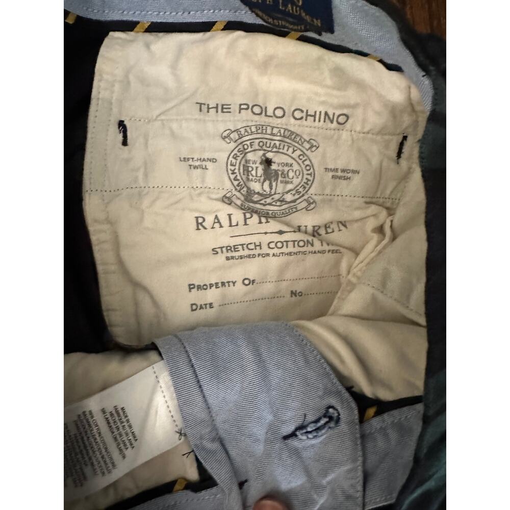 SOLD POLO RALPH LAUREN Mens Straight Fit Tartan Plaid Pants Fall Winter - Picture 3 of 10
